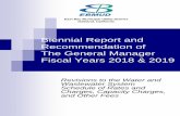 Biennial Report and Recommendation of The General Manager ... · • Modify Water Service Regulations Sections 1, 2, 3, 17, 26 and 31 to update and clarify District service regulations.