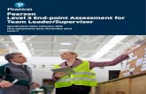 Pearson Level 3 End-point Assessment for Team Leader ...€¦ · portfolio assessment criteria. The portfolio can be compiled pre-gateway. Post-gateway, during the end-point assessment