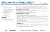 Canucks Captains - Canucks Captains Youth EDUCATION PROGRAMS Youth EDUCATION PROGRAMS Youth EDUCATION