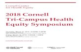 2018 Cornell Tri-Campus Health Equity Symposium · joint venture of Technion and Cornell. Her research focus is on mobile health and small data, leveraging the pervasiveness of mobile