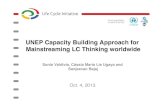 UNEP Capacity Building - Life Cycle Initiative · 7" UNEP Capacity Building Approach for Mainstreaming LC Thinking worldwide" a.#Global capability development" a. Communication strategy