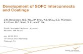 Development of SOFC Interconnects and Coatings · Presentation Outline Objectives Background AISI 441 Spinel coatings for steel interconnects Results: Performance of Ce-modified MnCo