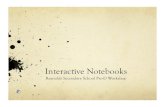 Interactive Notebooks - Wikimedia · Interactive Notebooks Reynolds Secondary School Pro-D Workshop . What is an Interactive Notebook? ! ... Notebooks and Assessment ! How can Notebooks