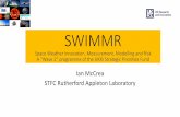 SWIMMR - RAL Space · • S1: In-situ radiation measurements for space and aviation (budget £5.7M) • S2: Support for technology testing and modelling (budget £600k) • S3: Support