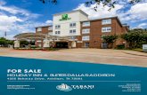 FOR SALE - LoopNet€¦ · Market: Addison Submarket: Dallas OFFERING SUMMARY PROPERTY OVERVIEW The Holiday Inn Dallas-Addison is exclusively listed with Tabani Realty. Holiday Inn