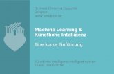 Machine Learning & Künstliche Intelligenz¼hrung-Machi… · Machine Learning - Überwachtes Lernen (Supervised Learning) Zum Beispiel Klassifikation: Trainingsset: 100.000 als Spam