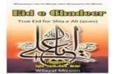 “Whosoever I am his Moula, - IslamicBlessings.comislamicblessings.com/upload/Status of Eid Ghadir...pdf · Al-Amali of as-Saduq, Page 125, Hadith 8 Hadith no. 3: The Great 'Eid