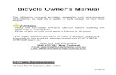 Bicycle Owner’s Manual - Momentum Service Co€¦ · Bicycle Owner’s Manual The following manual provides assembly and maintenance instructions, as well as a guide to safe usage