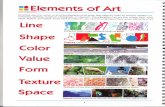 elements of art intro · ' Elements of Art Introduction All artists use one, some, or all of the elements of art when they begin to make an artwork, whether it's a drawing, painting,