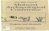 1991 Midwest Archaeological Conference Program€¦ · 9:05 Charles R. Moffat, Crab Orchard Ceramics and Chronology in the Till Plains of Southern Illinois 9:25 Kathryn E. Parker,