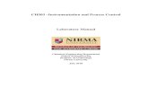 CH503 –Instrumentation and Process Control Laboratory Manual … · Laboratory Manual Chemical Engineering Department School of Engineering Institute of Technology Nirma University