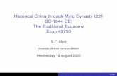 Historical China through Ming Dynasty (221 BC-1644 CE) The ...nmark/ChinaCourse/Fall2020/Slides_Fall2020_02.… · Xi Jingping 2013-present 4/20. Discussion Template: Kissinger Ch