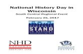 National History Day in Wisconsin€¦ · Junior Exhibits in 313 Seniors Exhibits in 325/326 9:00 - 12:00 Judging and Presentations Grainger, Pyle Center See schedule for specific