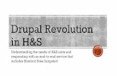 Drupal Revolution in H&S - Stanford University · Drupal Revolution in H&S Understanding the needs of H&S units and responding with an end-to-end service that includes Stanford Sites
