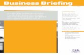 Business Briefing | Business Briefing · Business Briefing | 3 INSIDE THIS ISSUE Mark Cleland takes a look at what we have to offer readers in the latest issue of Business Briefing