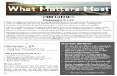 What Matters Most #7 - Priorities - Outline:Discussion ...€¦ · Philippians 3:1-11 Finally, my brothers, rejoice in the Lord. To write the same things to you is no trouble to me