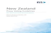 New Zealand - Institutional Shareholder Services · New Zealand companies are not required to submit their annual accounts and reports to a shareholder vote. Reappointment of Auditor,