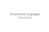 Structured(Languages( - Mithun Jadhav · Syllabus(• Basics(– Basic(datatypes(– Arrays(– Funcons – Pointers(&(References(– Structures(– Constructor(Destructor