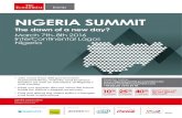 The dawn of a new day? - The Economist€¦ · March 7th- 8th 2016 InterContinental Lagos Nigeria The dawn of a new day? NIGERIA SUMMIT Official PR Agency Don’t miss out on our