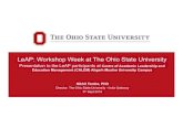 LeAP: Workshop Week at The Ohio State University · Student recruitment. Student exchange programs & internships 2018 RIYA scholars during their 10 week summer internship at MAE Dept