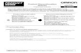 PRODUCT NEWS Product Discontinuation ... - fa.omron.com.cn · OMRON Corporation Industrial Automation Company No. CDPMAT-13027 PRODUCT NEWS Product Discontinuation Notices Issue Date