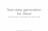 Test-data generation for Xtextsoftlang.uni-koblenz.de/140916-vasteras.pdf · which, in turn, is the foundation for test-data generation. ‘Initial test data’ may contain placeholders