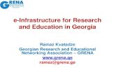 e-Infrastructure for Research and Education in Georgia€¦ · Georgian Technical University ... H.323 based videoconferences (partner of Eyenetwork) .გეdomain registration 9