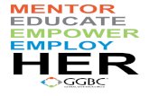 MENTOR EDUCATE EMPOWER EMPLOY HER€¦ · Youth and Government Programs Microsoft “The Global Give Back Circle is unique in the way it carefully transitions at-risk girls into the