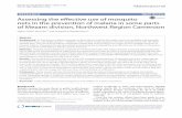 Assessing the effective use of mosquito nets in the ... · Ntonifor and Veyufambom Malar J DOI 10.1186/s12936-016-1419-y RESEARCH Assessing the effective use of mosquito nets in the