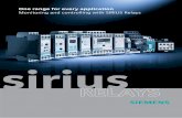 One range for every application Monitoring and controlling ... · In our assortment of SIRIUS Relays, you can find everything you need for mot or feeders. Simple and easy. From a
