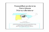 Southeastern Section Newsletter - MAAsections.maa.org/southeastern/maase/uploads/SectionInformation/f… · ELON UNIVERSITY, ELON, NC, MARCH 26-27, 2010 Call for Papers: Deadline