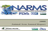 Animal Arm Annual Report - USDA ARS€¦ · report, the animal component of NARMS comprises the testing of isolates obtained from food-producing animals at slaughter through the USDA