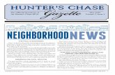 The Official Newsletter of May 2015 the Hunter's Chase HOA ...… · Copyright © 2015 Peel, Inc. Hunter's Chase Gazette - May 2015 1 Hunter's Chase Gazette HUNTER'S CHASE The Official