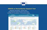 GDACS as Humanitarian Support Tool · Virtual OSOCC PTWC. New EQ Algorithm. Meteo tab: current and forecast Meteorological assessment If it could arrive from national or regional