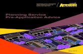 Planning Service Pre-Application Advice app protocol... · The beneﬁts of pre-application advice Whether you will be submitting a 'local' planning application (e.g. house extensions