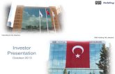 Investor Presentation - GSD Holding Holding Presentation-30.06.20… · Tekstilbank’s national long-term credit rating to “A(tur) from A-(tur) and affirmed the other credit ratings