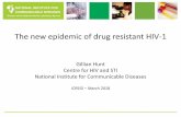 The new epidemic of drug resistant HIV-1regist2.virology-education.com/presentations/2018/ICREID/23_hunt.pdf · The new epidemic of drug resistant HIV-1 Gillian Hunt Centre for HIV