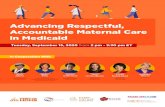 Advancing Respectful, Accountable Maternal Care in Medicaid · Advancing Respectful, Accountable Maternal Care in Medicaid Tuesday, September 15, 2020 from 2 pm - 3:30 pm ET Black