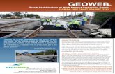 GEOWEB - Soil Stabilization Construction Solution€¦ · rail cars transitioning off of a concrete bridge abutment onto ballasted concrete ties placed over soft sub grade with a