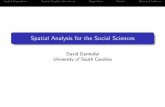Spatial Analysis for the Social Sciences · housing prices (Chica-Olmo 2007) Values are observed at sampled locations and unobserved at unsampled locations Researcher’s interest