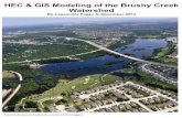 HEC & GIS Modeling of the Brushy Creek HEC & GIS Modeling ...€¦ · the HEC-RAS models developed by the Upper Brushy Creek Water Control and Improvement District, WID. These models