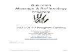 Guardian Massage & Reflexology Programguardianmassageschool.com/2021-22 Guardian catalog.pdf · 20.06.2020  · Guardian Massage & Reflexology is affiliated with Program AMBP, a national