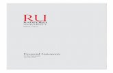 Financial Statements - Radford University · These statements are summarized and analyzed in the following paragraphs The Radford University Foundation, Inc is included in the accompanying