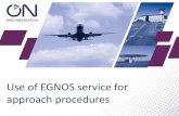 Use of EGNOS service for approach procedures · AUGMENTED GPS SIGNAL DECISION HEIGHT DOWN TO 200ft ORO NAVIGACIJA . QN55ø QN555 OMUBO SHORTER QN557 MAX '70K1 RW / QN553 at above