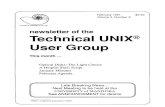 Technical UNlXrUser Group newsletter of the Technical UNIX ... · February 1991 $2.50 Volume 3, Number 5 Technical UNlXrUser Group newsletter of the Technical UNIX® User Group This