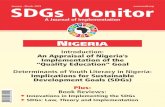 SDGs Monitor Journalcseaafrica.org/wp-content/uploads/2020/04/SDGs-Monitor-Journal.pdf · SDGs MonitorJanuary - March, 2019 A Journal of Implementation NIGERIA Introduction: An Appraisal