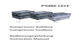 Kompressor-Kühlbox Compressor Coolbox lnstruction Manual€¦ · Compressor Coolbox Bedienungsanleitung lnstruction Manual . Thank you for purchasing our product. Before using this