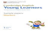 Young Learners - globalsenior.files.wordpress.com · Starters 1 Volume One. Introduction Cambridge English: Young Learners is a series of fun, motivating English language tests for