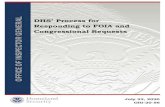 OIG-20-56 - DHS' Process for Responding to FOIA and ... · Representative Peter King providing a list of 86 committees and subcommittees that claim jurisdiction over DHS. 4. Our review