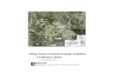 Village Green Cumberland Design Guidelines Cumberland, Maine · Roof design shall respond to the following guidelines: Roof profile and slope - Gable, hip and gambrel roof profiles